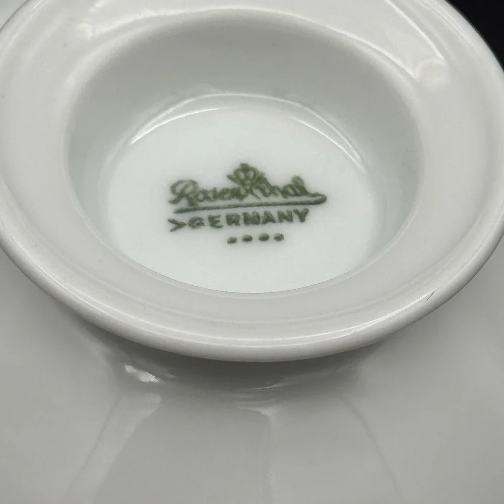 Vintage Rosenthal Maria White Tea Cup and Saucer Germany Cottagecore Replacement